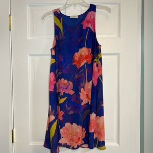 Anthropologie Everly Floral Sleeveless Dress
